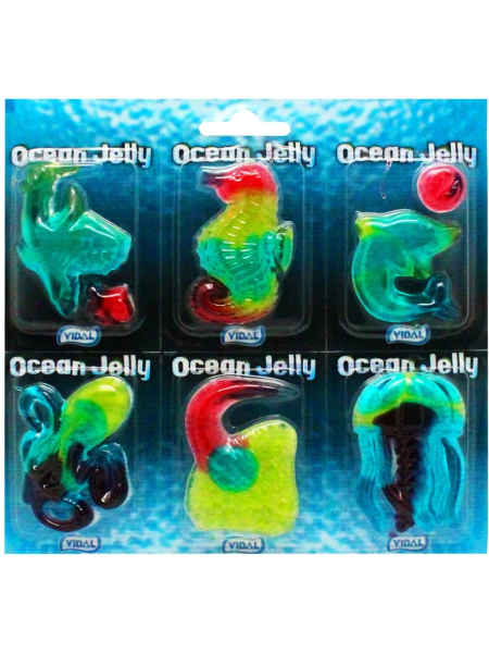 Жевательные конфеты Vidal Ocean Jelly Fruit 6 Pack 66г морские животные