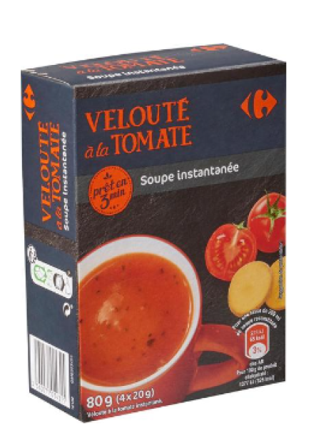 Ингредиенты для супа Carrefour томатный суп-пюре 4 x 20 г