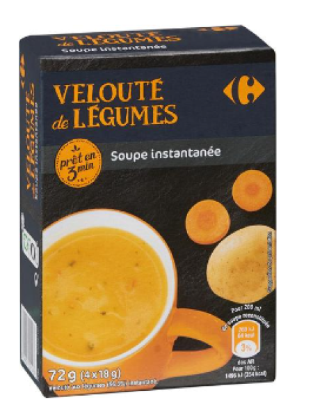 Суп-пюре из овощей Carrefour 4 x 18 г