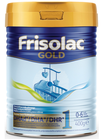 Молочная смесь Frisolac Gold 1 400г от 0 до 6 месяцев