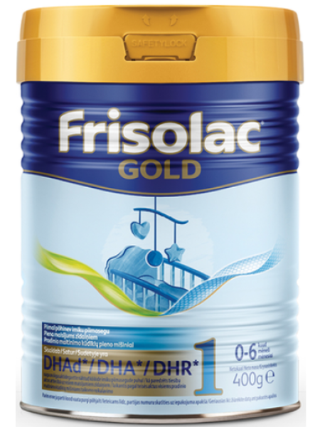 Молочная смесь Frisolac Gold 1 400г от 0 до 6 месяцев