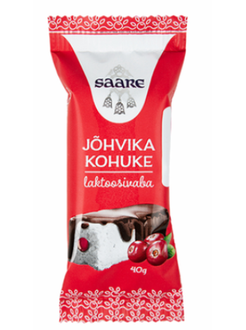 Глазированный сырок с клюквенной начинкой SAARE Jõhvika kohuke 40г без лактозы