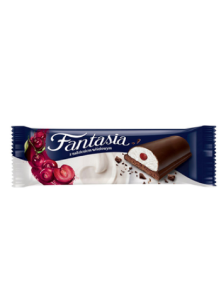 Глазированный сырок Fantasia с печеньем и вишней в шоколаде 27г
