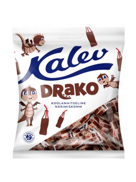Жевательные конфеты со вкусом колы KALEV Drako 110г