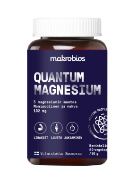 Витаминный прпарат для костей и мышц Makrobios Quantum magnesium 60шт 50г