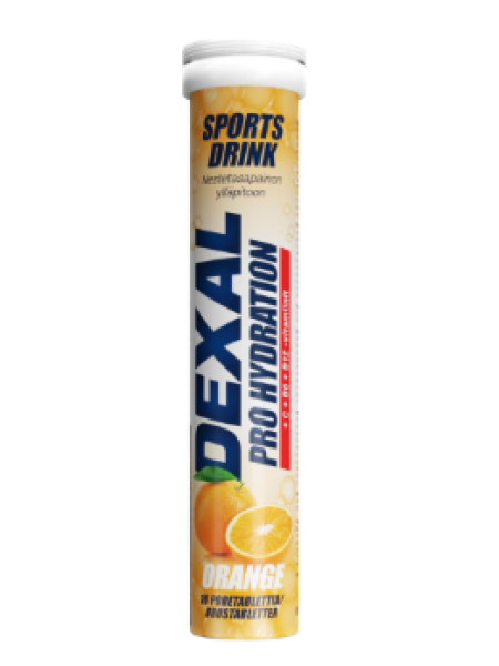 Шипучие витамины Dexal Pro Hydration +C+B6+B12 18шт апельсин