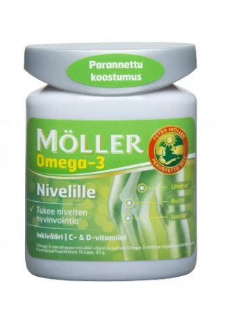 Витамины для суставов Möller Omega-3 Nivelille 76 кап