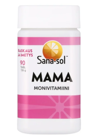 Витамины для беременных и кормящих мам Sana-sol Mama multivitamin 90 шт 126г