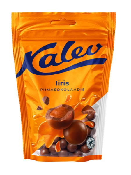 Ирис в молочном шоколаде Kalev iiris piimašokolaadis 140г