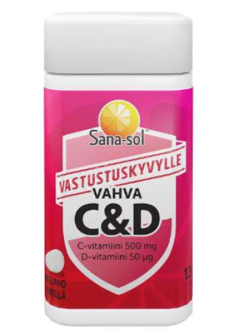 Витамины Sana-Sol Strong vitamin C + D 120шт