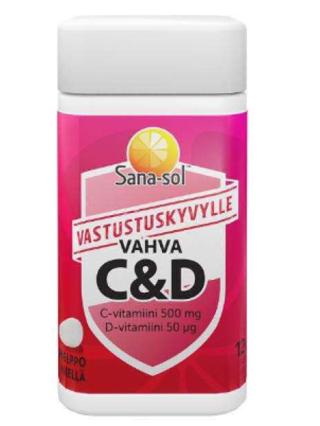 Витамины Sana-Sol Strong vitamin C + D 120шт