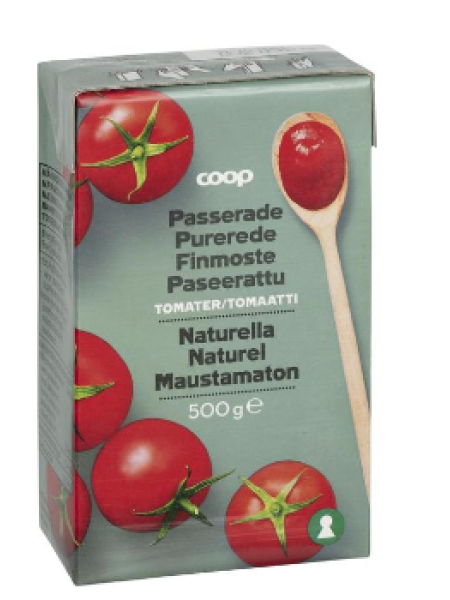Томатное пюре Coop paseerattu tomaatti 500г