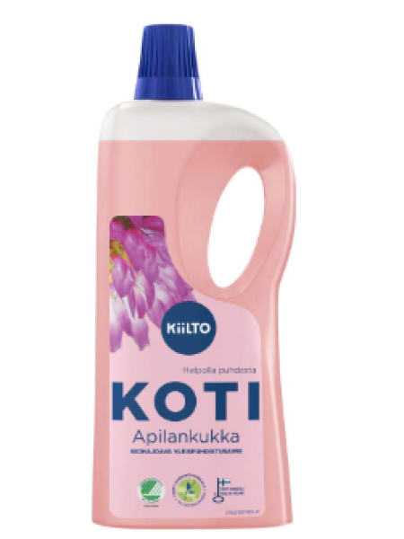 Биоразлагаемое чистящее средство Kiilto Koti Apilankukka Biohajoava Puhdistusaine 1л с запахом цветочных полей