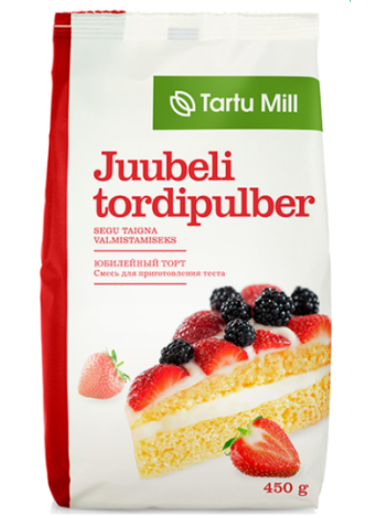Мучная смесь для замеса теста TARTU MILL Tordipulber Juubeli 450 г