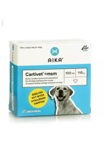 Препарат для собак с проблемами суставов Biofarm Cartivet + добавка МСМ 100 таб