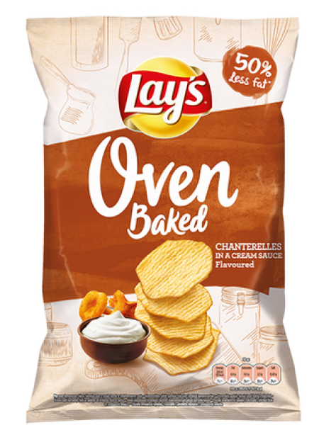 Картофельные чипсы запеченные Lay's Oven со вкусом грибов 125 г