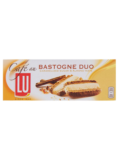Карамельное печенье Café au LU Bastogne Duo сахарно-миндальное 260 г