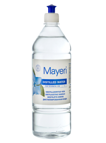 Вода дистиллированная Mayeri destilleeritud vesi 1 л