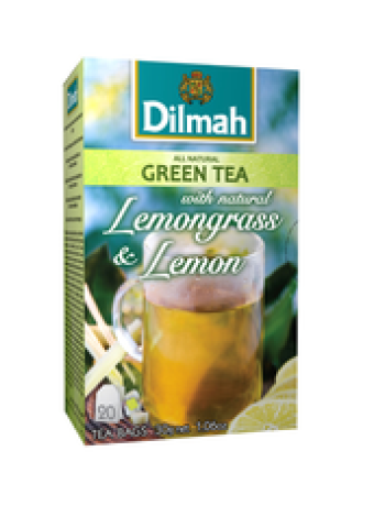 Зеленый чай DILMAH с лемонграссом и лимоном 20 х 1,5 г