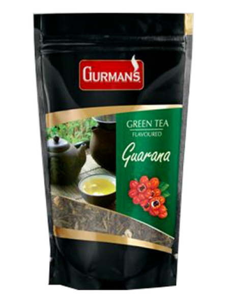 Зеленый ароматизированный чай GURMANS Guarana 70г