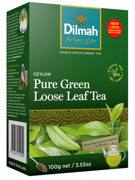 Чай зеленый листовой Dilmah 100г