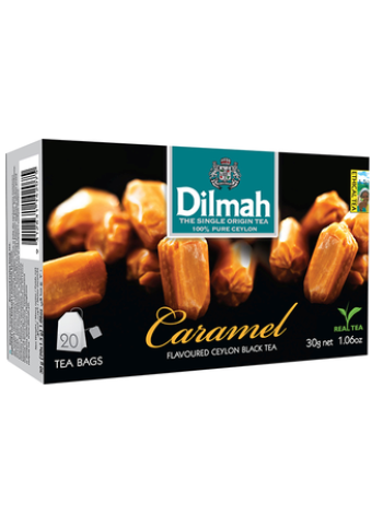 Чай черный в пакетиках Dilmah со вкусом карамели 20х1,5г