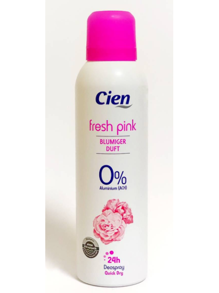 Антиперспирант аэрозольный Cien Fresh Pink 0% Женский