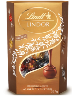 Ассорти шоколадных конфет Lindt Lindor 337г с лесным орехом