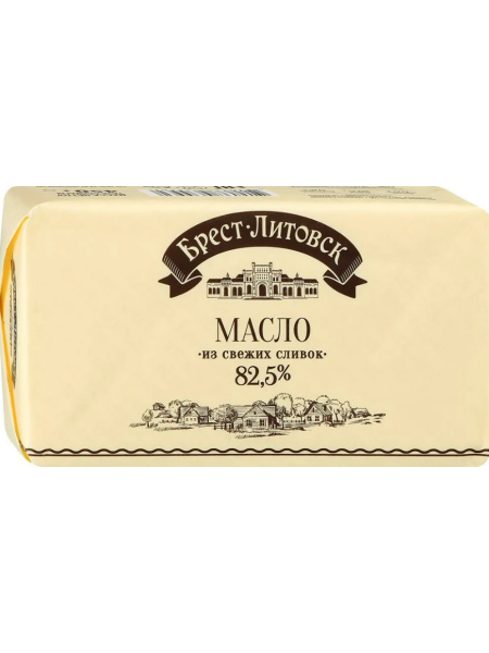 Масло сладко-сливочное Брест-Литовск 82,5 % 1 кг 