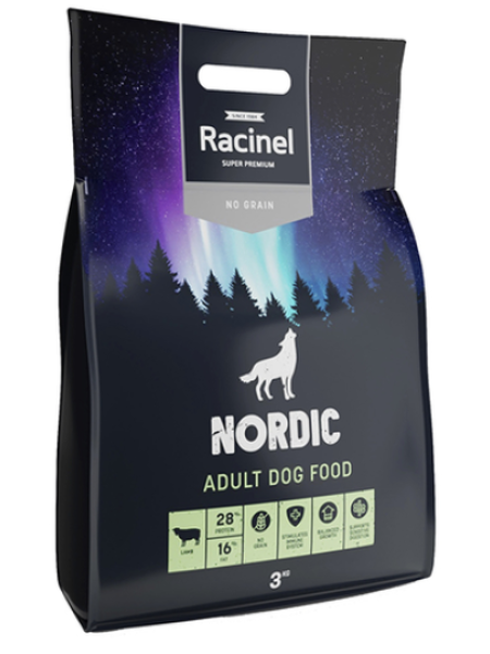 Корм для взрослых собак Racinel Nordic Adult Dog Food 3кг баранина