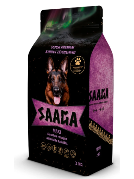 Сухой корм для собак Saaga Max 2 кг для крупных собак