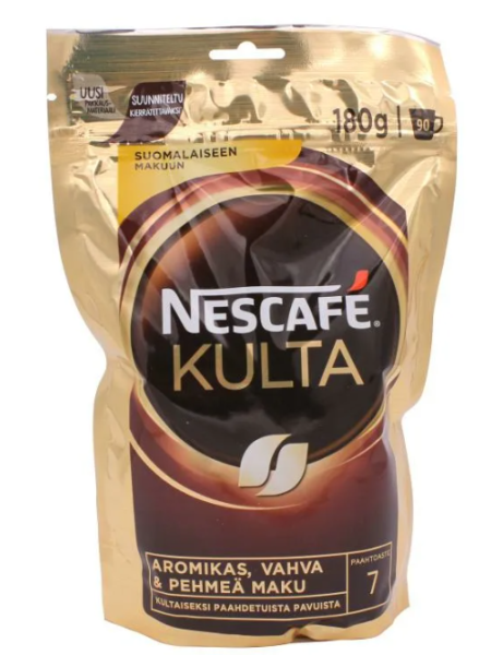 Кофе растворимый Nescafé Kulta 180г в пакете