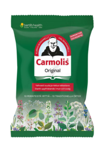 Травяная карамель без сахара CARMOLIS 75г