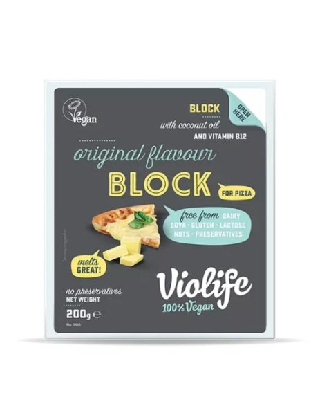 Веганские сырные кубики для пиццы VIOLIFE 200г