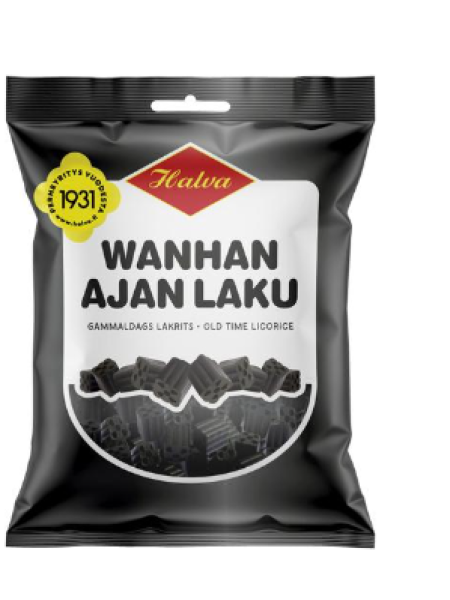 Лакричные конфеты Halva Wanhan ajan laku 330г
