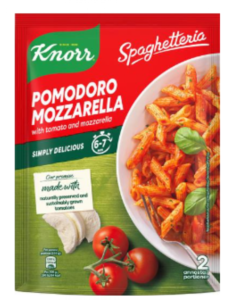 Паста с помидорами и моцареллой Knorr Spaghetteria Tomaatti-mozzarella 163г 2 порции
