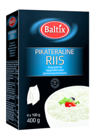 Рис длиннозерный BALTIX Pikateraline riis  4 х 100 г в пакетиках