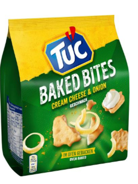 Крекеры TUC Baked Bites Cream Cheese & Onion 110г со сливочным сыром и луком 