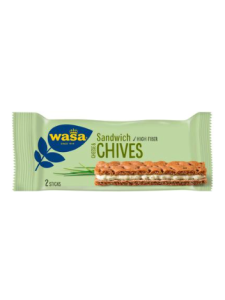 Ржаной сэндвич Wasa Sandwich Chives 37 г с сыром и зеленым луком