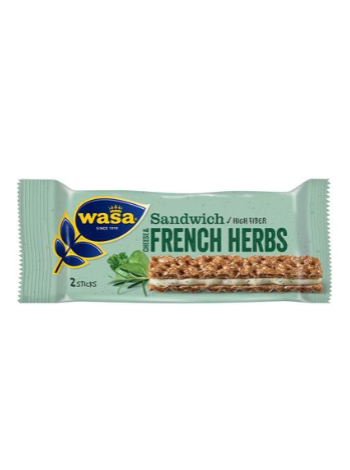 Сэндвич ржаной Wasa Sandwich French Herbs 30 г с сыром и французскими травами