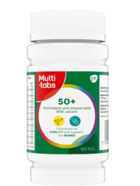 Мультивитаминно-минеральный препарат для взрослых Multi-tabs 50+ 100шт