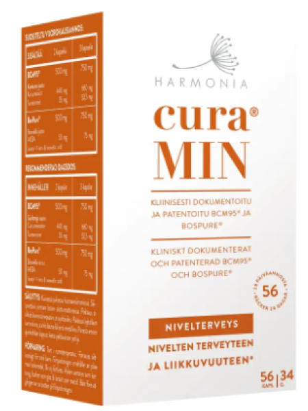 Экстракт куркумы и босвеллии для поддержания здоровья суставов CuraMIN Harmonia 56шт