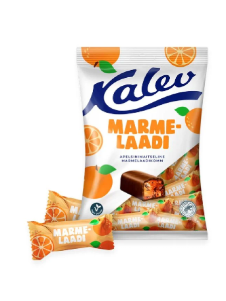 Конфеты мармеладные со вкусом апельсина KALEV 175г
