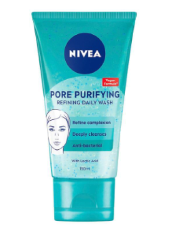Отшелушивающий очищающий гель NIVEA Pore Purifying Refining Daily Wash 150мл