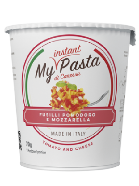 Лапша быстрого пиготовления My Instant Pasta Fusilli al Pomodoro e Mozzarella 70 г