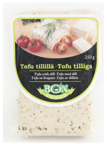  Сыр тофу с укропом BON VEGAN Tilli tofu 250г