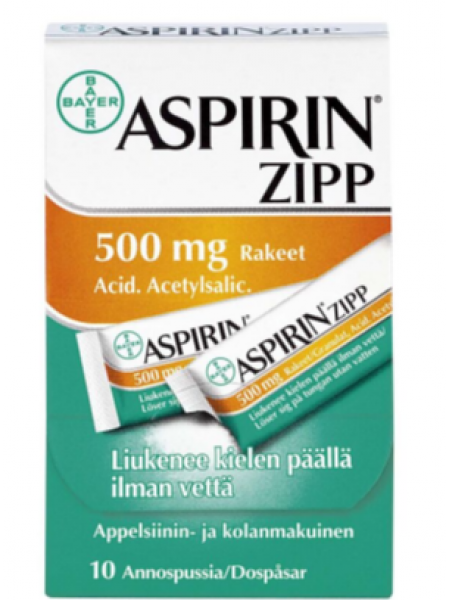 Асперин в гранулах ASPIRIN ZIPP 500mg 10 пакетиков