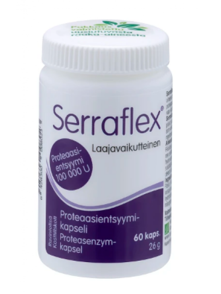 Препарат для суставов и мышц Serraflex 60 таблеток