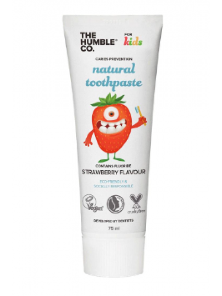 Детская зубная паста Humble For Kids Natural Toothpaste 75мл клубника
