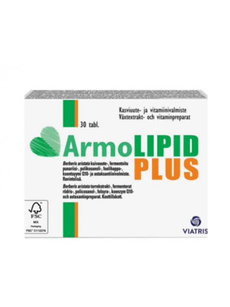 Препарат для контроля холестерина ARMOLIPID PLUS 30шт